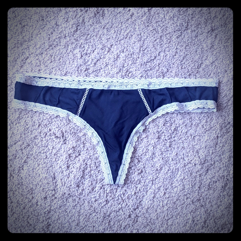 Black thong panty